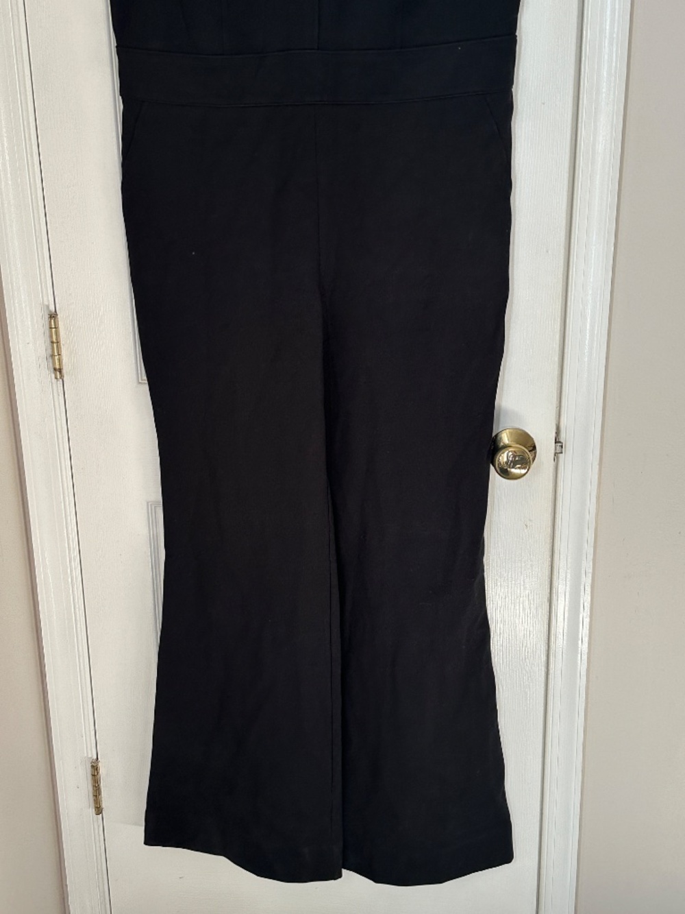 Brand New SPANX The Perfect Sleeveless Jumpsuit Bootcut Plus 1X Tall Zip Black - Picture 3 of 11